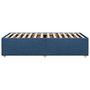 Voir la diapositive 5 : VIDAXL Cadre de lit sans matelas bleu 90x200 cm tissu