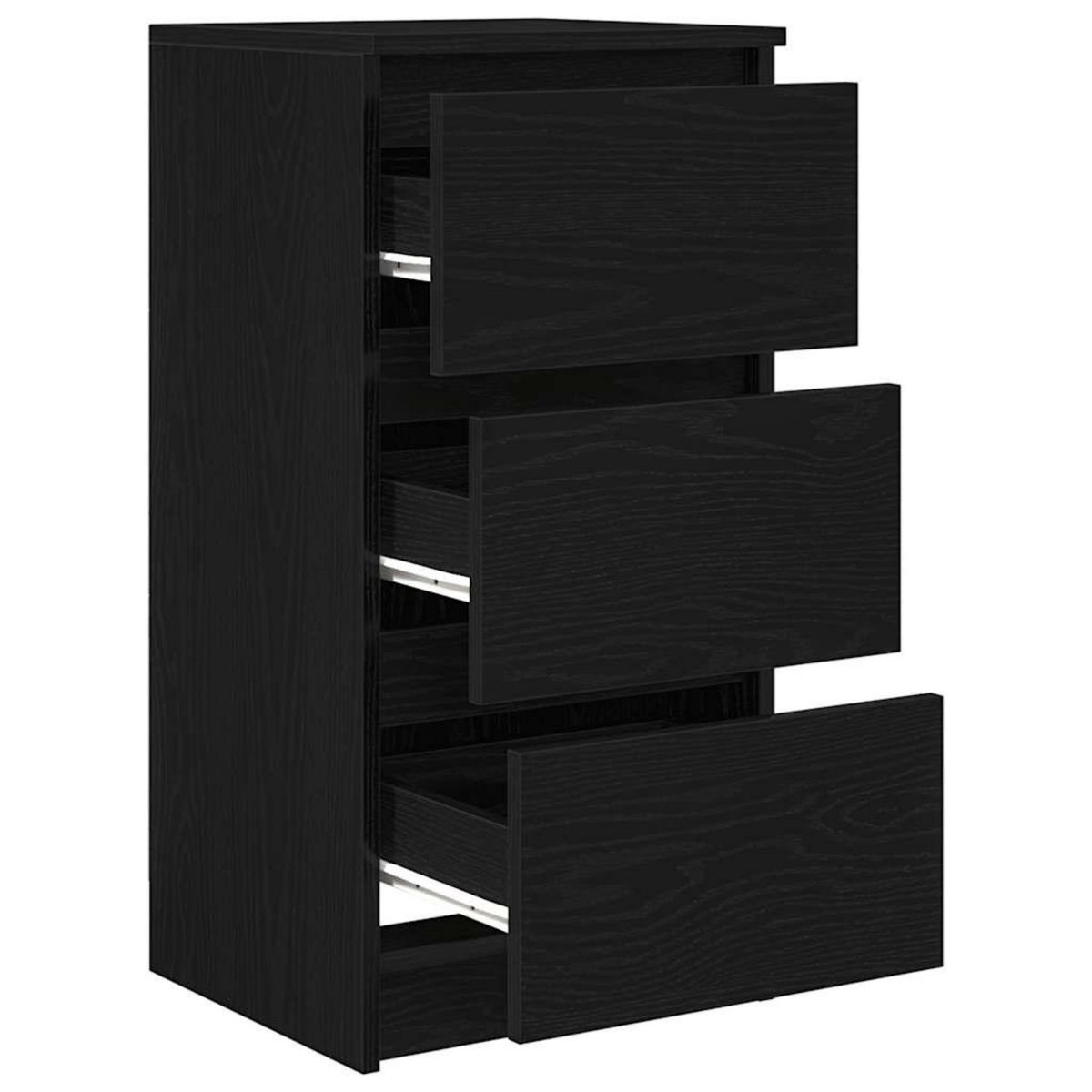 VIDAXL Buffet chene noir 37,5x35x76 cm bois d'ingenierie