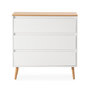 Voir la diapositive 4 : VS VENTA-STOCK Commode Desi 3 tiroirs couleur Blanc