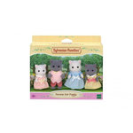 Sylvanian Families SYLVANIAN FAMILIES - Famille chat persan - 4 personnages articulés et habillés - Pour enfants a partir de 3 ans