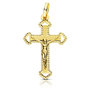Voir la diapositive 1 : L'ATELIER D'AZUR Pendentif  - Médaille Christ sur la Croix Or 18 Carats 750 Jaune - Chaine Offerte