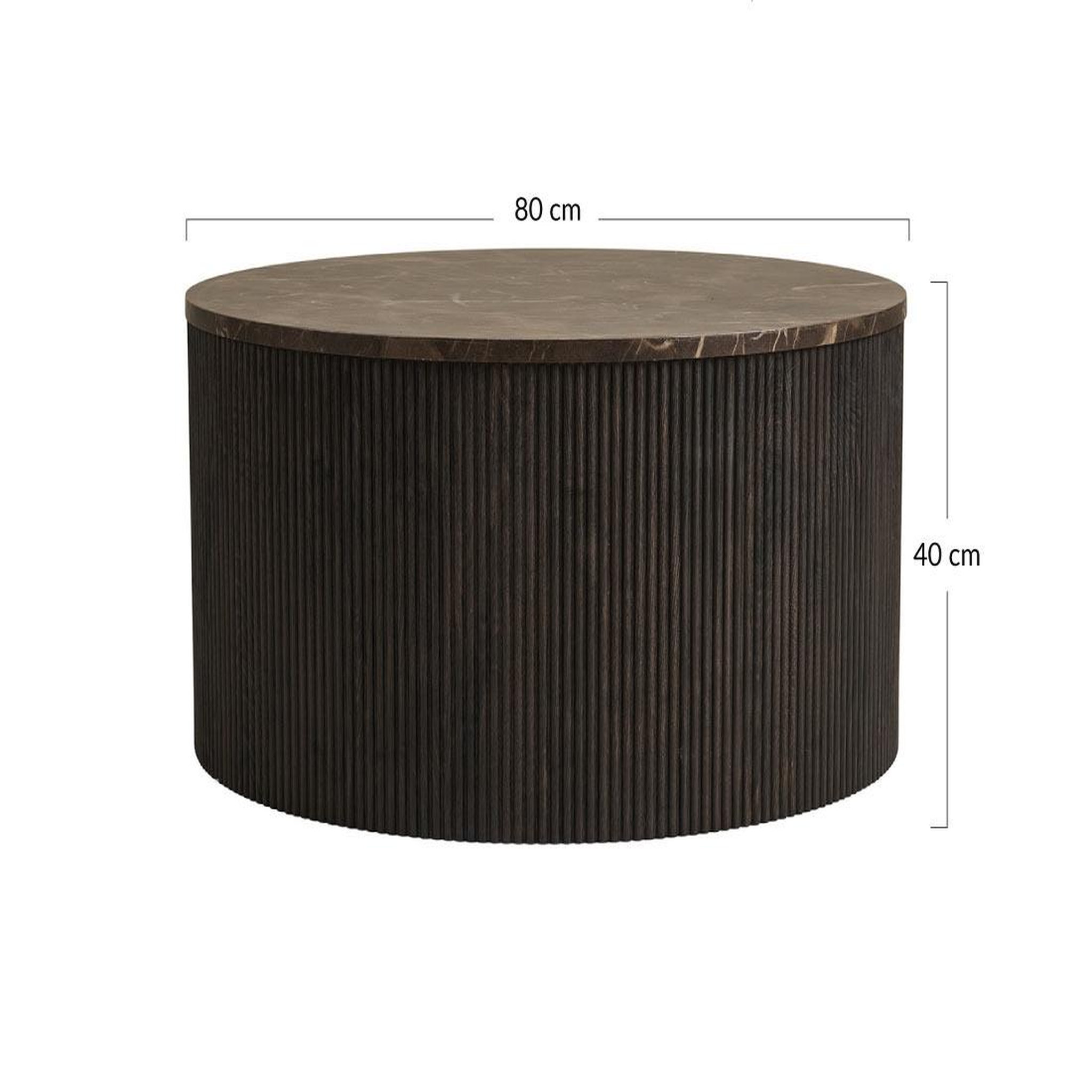 Voir la diapositive 6 : BEST MOBILIER Finn - table basse plateau effet marbre et pieds en tasseaux de bois en fsc  100% - 80 cm