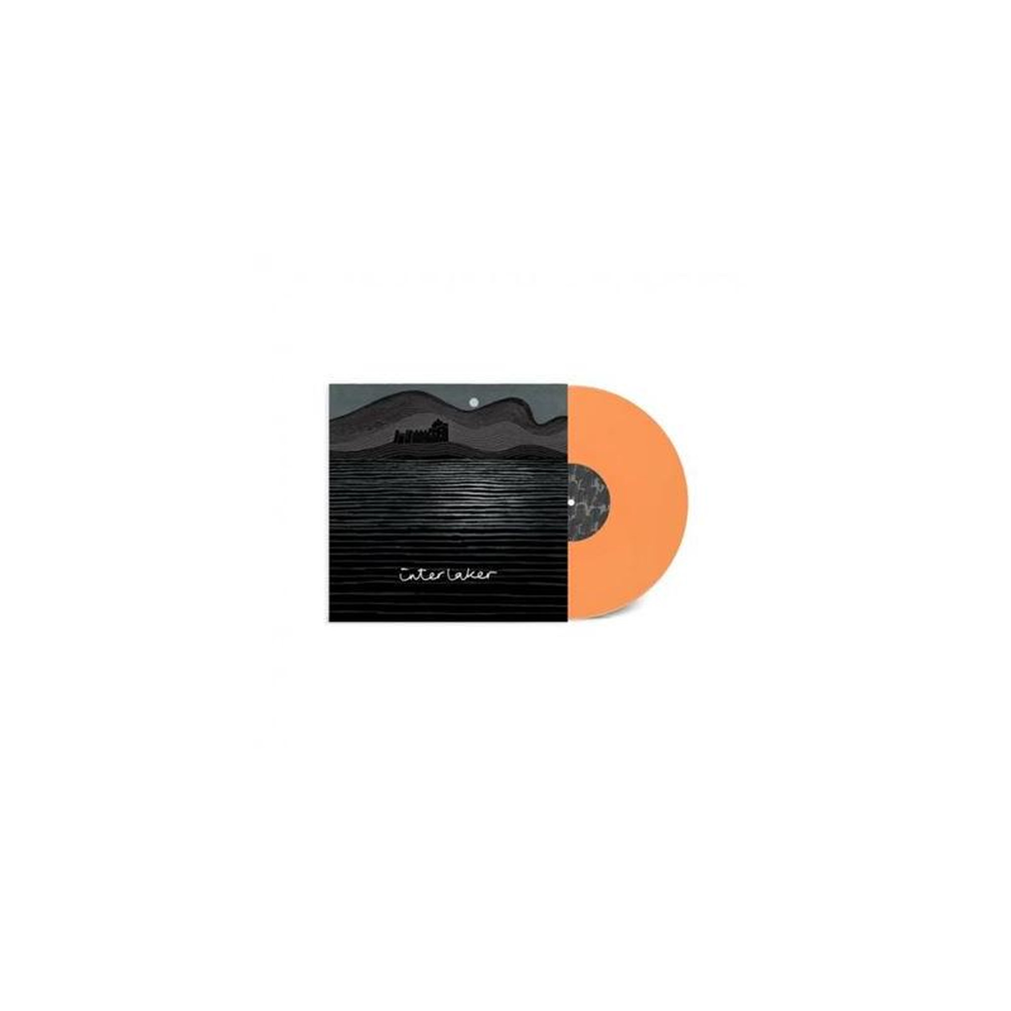 Vinyle 12  33t couleur abricot interlaker, étiquette orange, album rock 1 disque