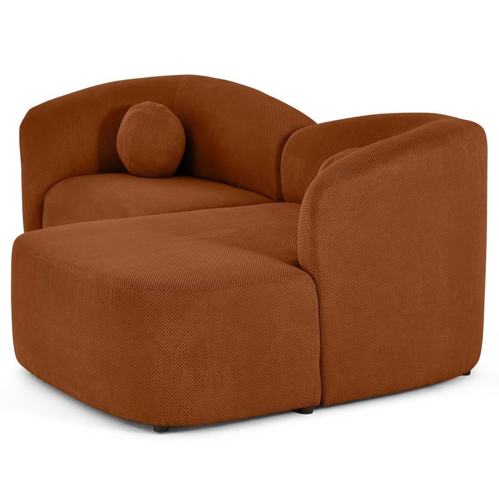 Voir la diapositive 3 : LISA DESIGN Charles - canapé d'angle droit 4 places en velours texturé