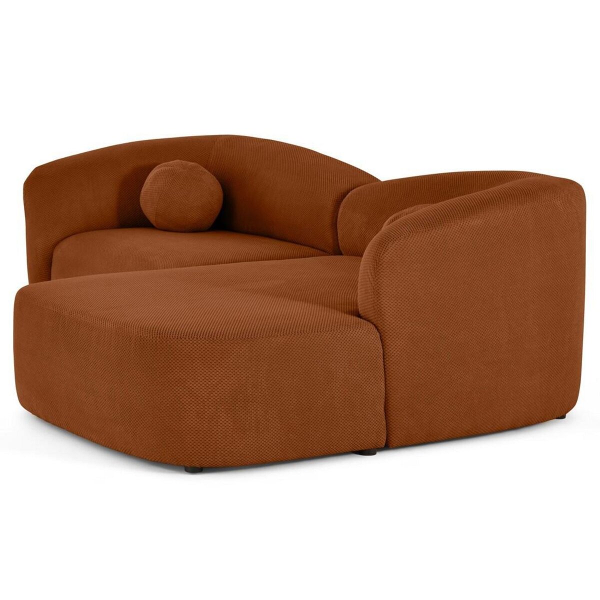 LISA DESIGN Charles - canapé d'angle droit 4 places en velours texturé