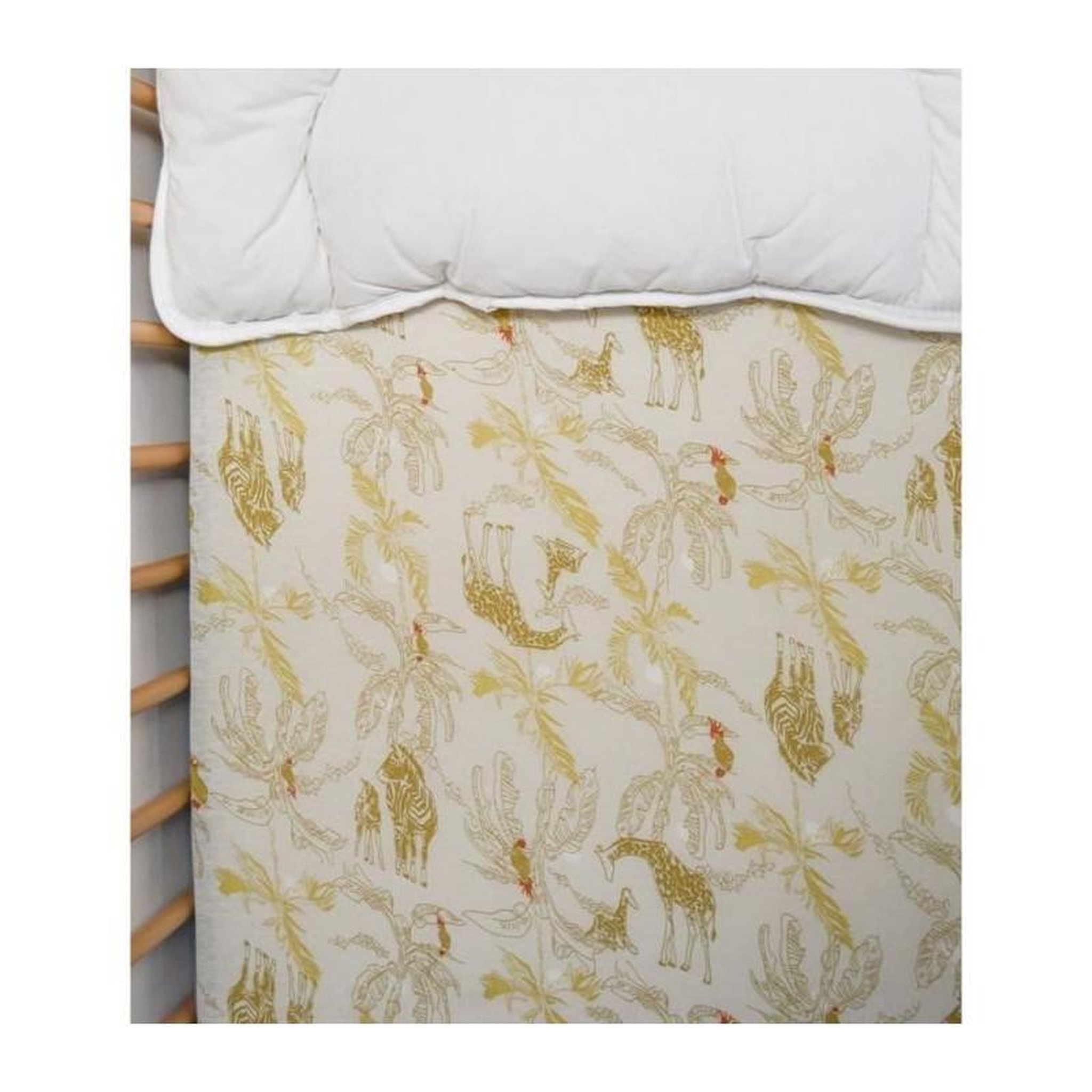 Voir la diapositive 3 : DOMIVA Drap housse jersey - DOMIVA - Honey Moon - 60 x 120 cm - Coton extensible - oeKO-TEX