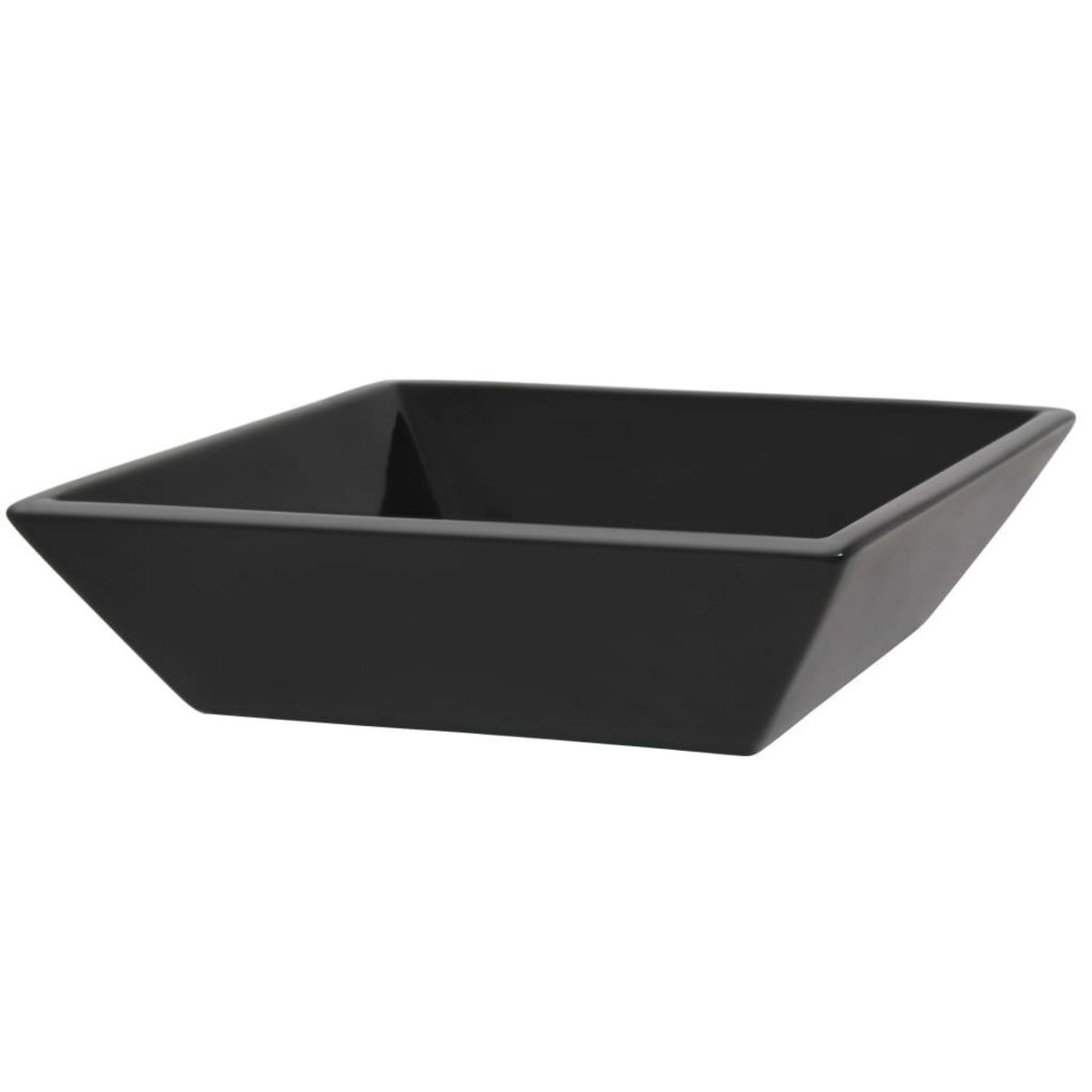 VIDAXL Lavabo Ceramique carre Noir 41,5 x 41,5 x 12 cm