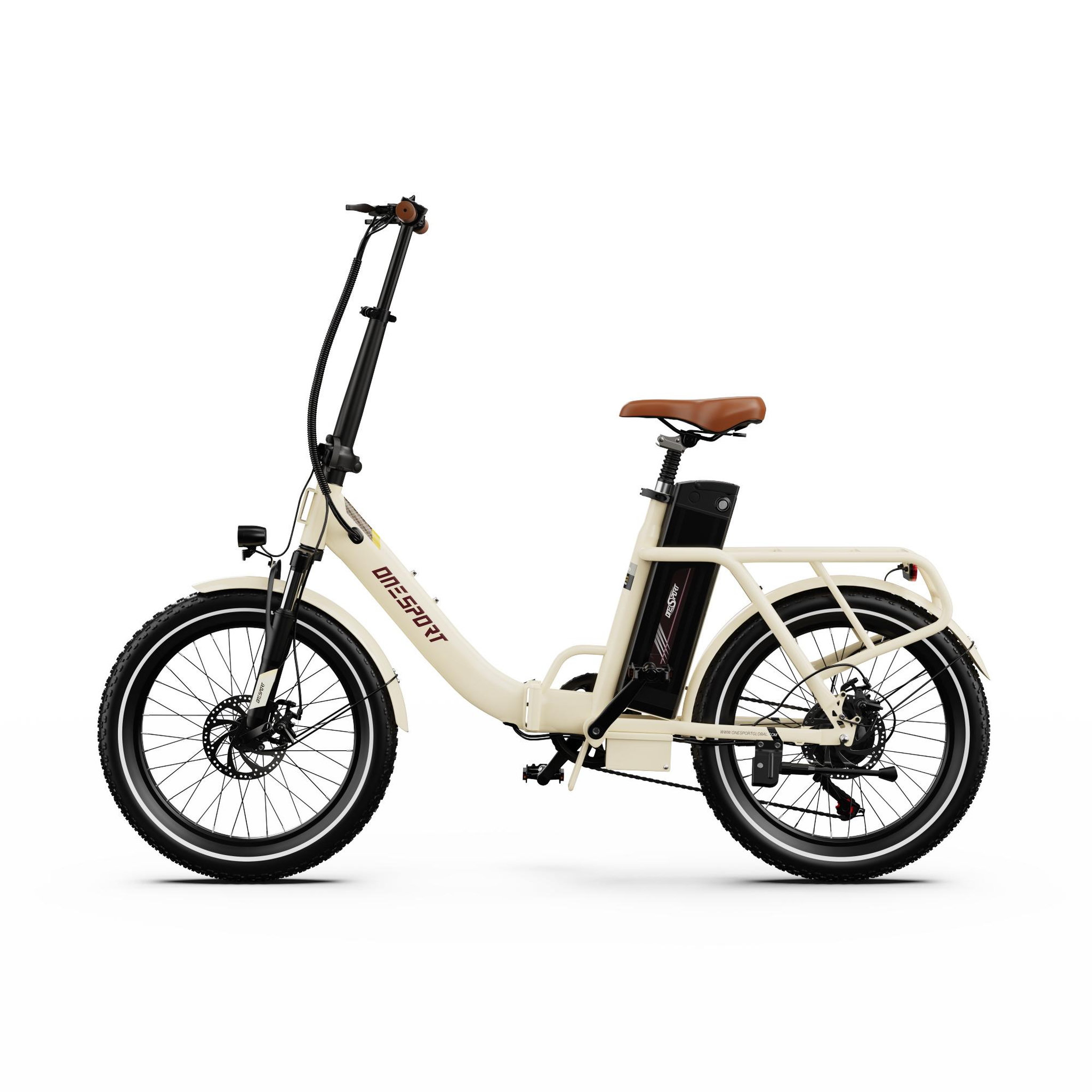 Voir la diapositive 1 : ONESPORT Vélo électrique pliant OneSport OT16-2
