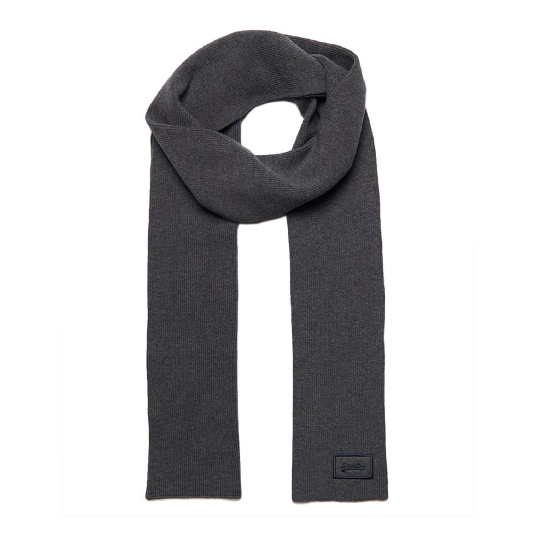 SUPERDRY Écharpe Grise Femme Superdry Vintage Logo. Coloris disponibles : Gris