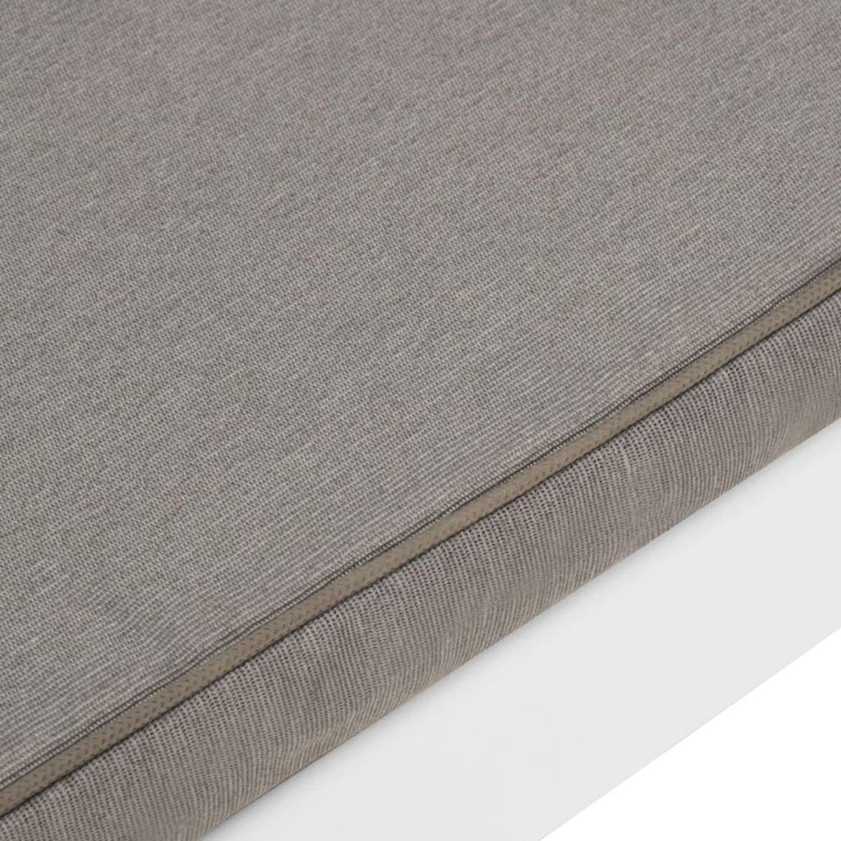 VIDAXL Banc de salon de jardin avec coussin Plastique Blanc