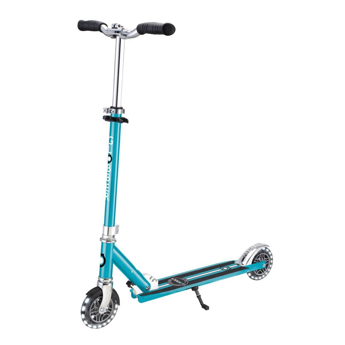 Globber Trottinette Flow Element Lights Chrome Finish Bleu