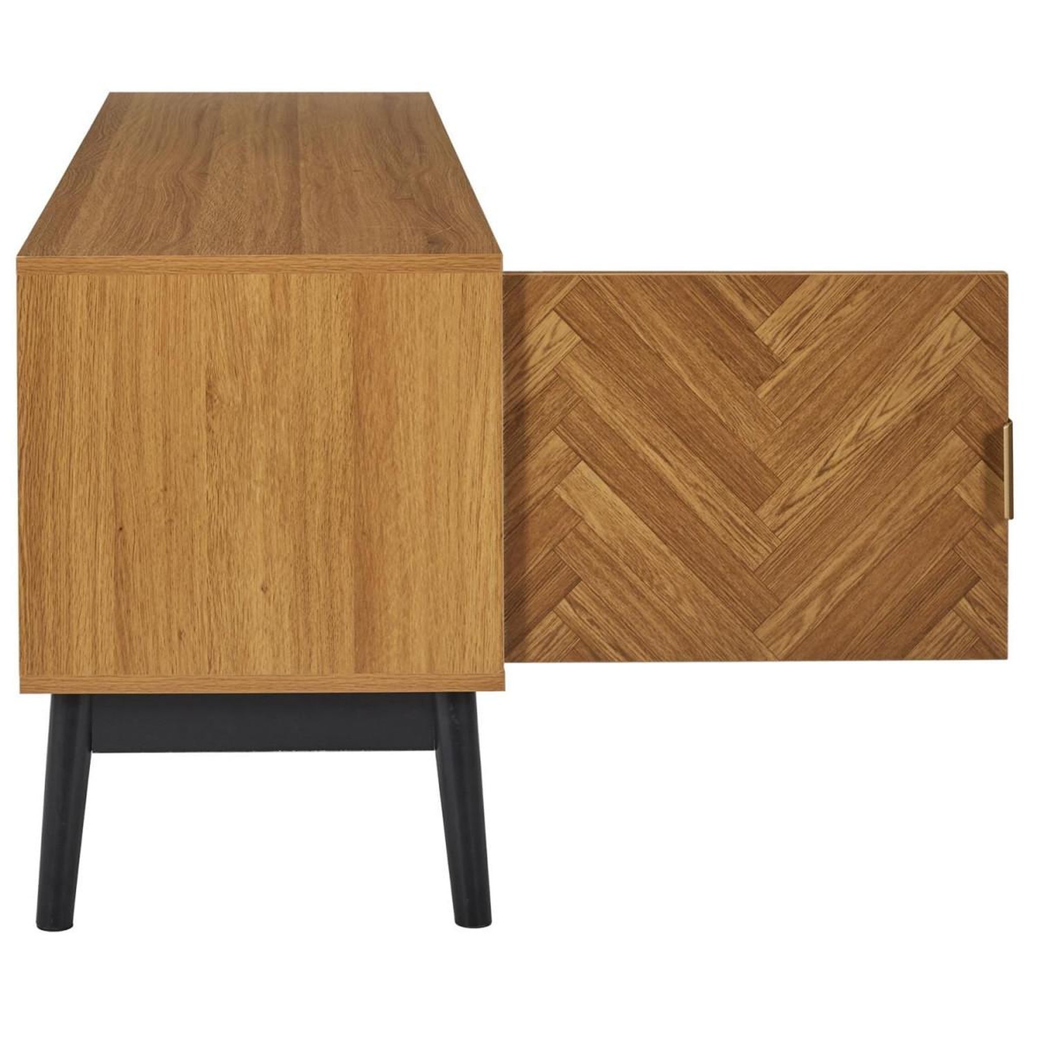 Voir la diapositive 6 : The Home Deco Factory Meuble tv design  felix  110cm marron