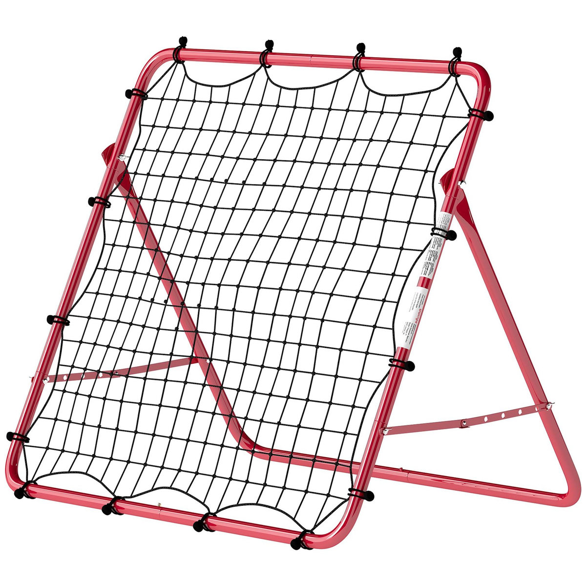 HOMCOM Filet de rebond football pliable réglable 5 angles - acier - 103x72x89cm - rouge