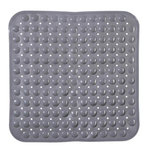 B BASIC & CO Fond de Douche PVC  Anti-Dérapant  54x54cm Gris