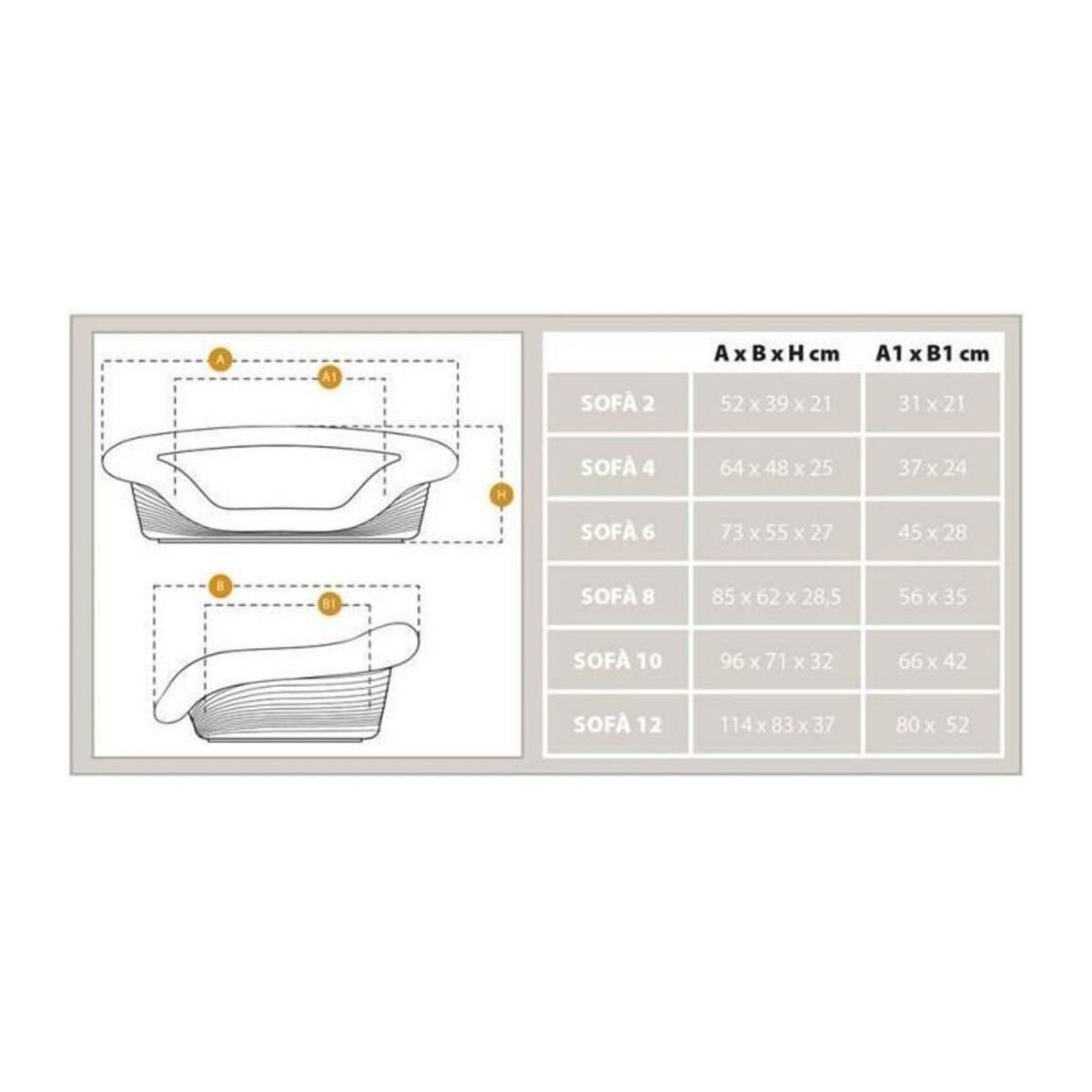 Ferplast Corbeille - FERPLAST - SOFA 6 - Avec coussin a motif 1