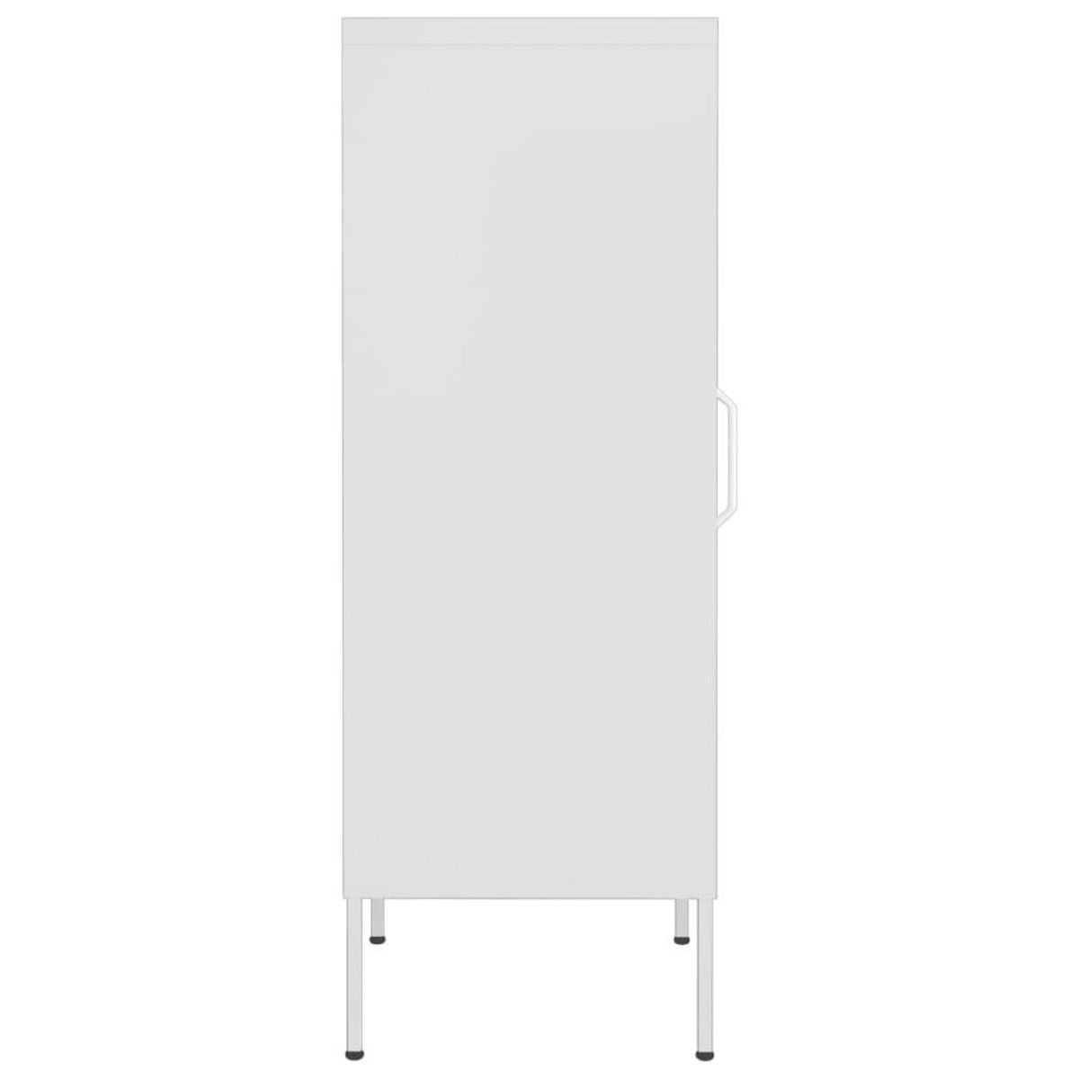 VIDAXL Armoire de rangement Blanc 42,5x35x101,5 cm Acier