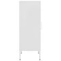 Voir la diapositive 4 : VIDAXL Armoire de rangement Blanc 42,5x35x101,5 cm Acier
