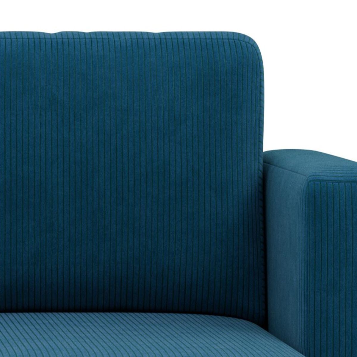 BEST MOBILIER Canopy - canapé d'angle réversible 4 places convertible avec coffre en velours côtelé