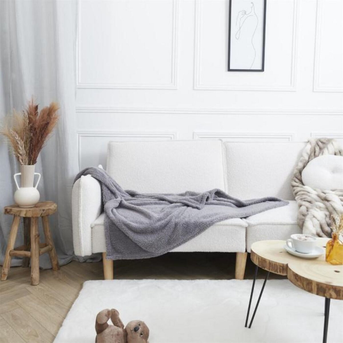 Paris Prix Couverture pour Animaux  Manta  100x120cm Gris