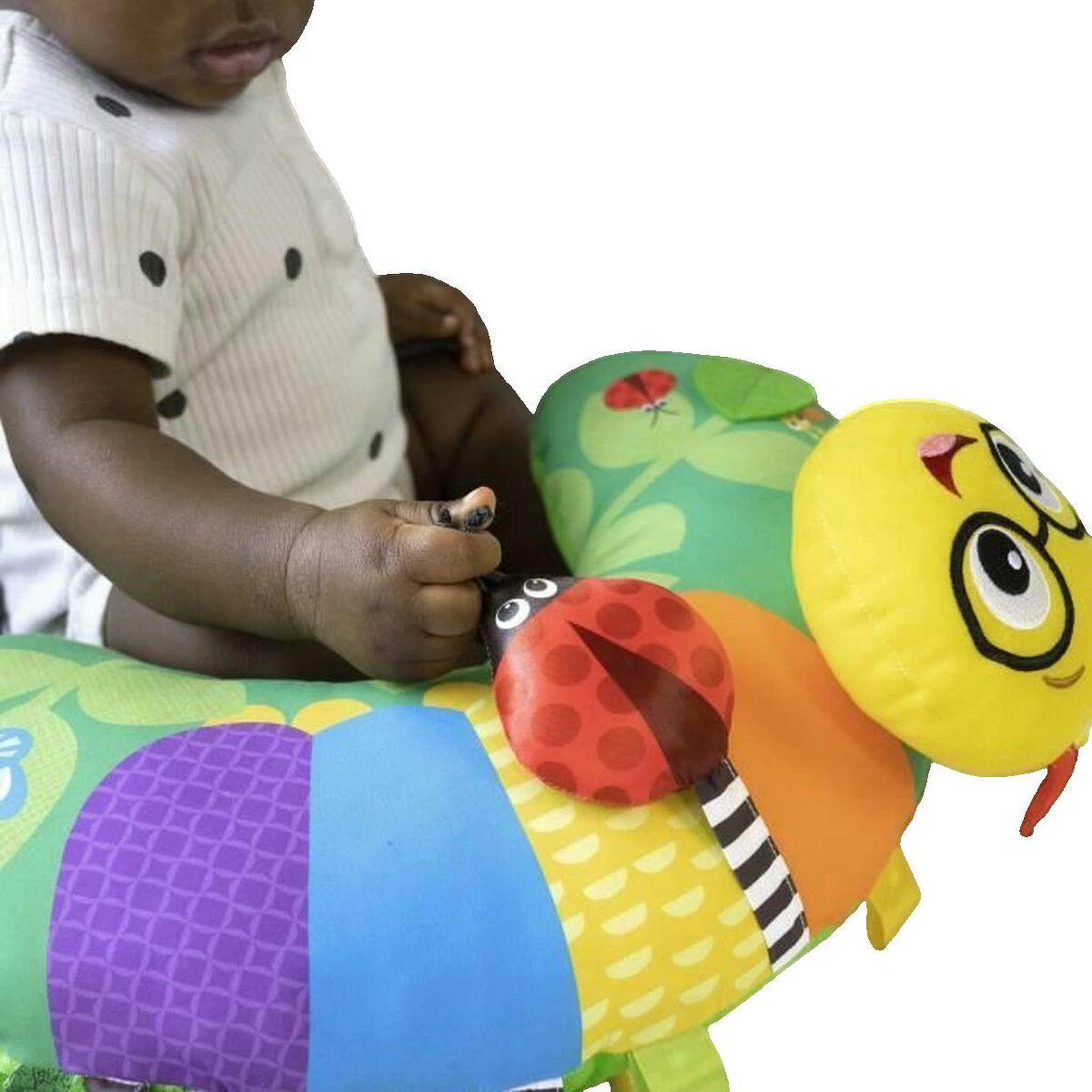 Voir la diapositive 2 : BABY EINSTEIN Coussin d'activités Baby Einstein Cal-a-Pillow vert
