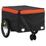 Voir la diapositive 4 : VIDAXL Remorque de vélo noir et orange 45 kg fer