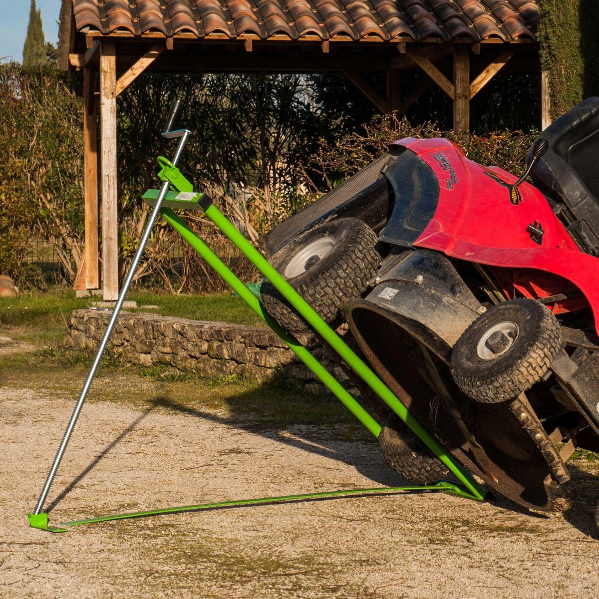 WERKAPRO Lève tondeuse autoportée à vis  charge max : 400 kg