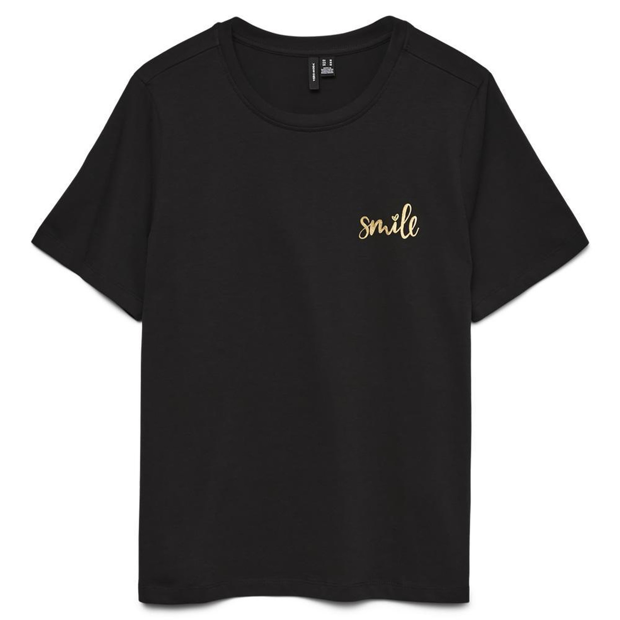 Vero Moda T-shirt Noir Femme Vero Moda Folina. Coloris disponibles : Noir