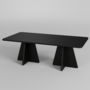 Voir la diapositive 1 : CONCEPT USINE Table basse design noire SHAMP