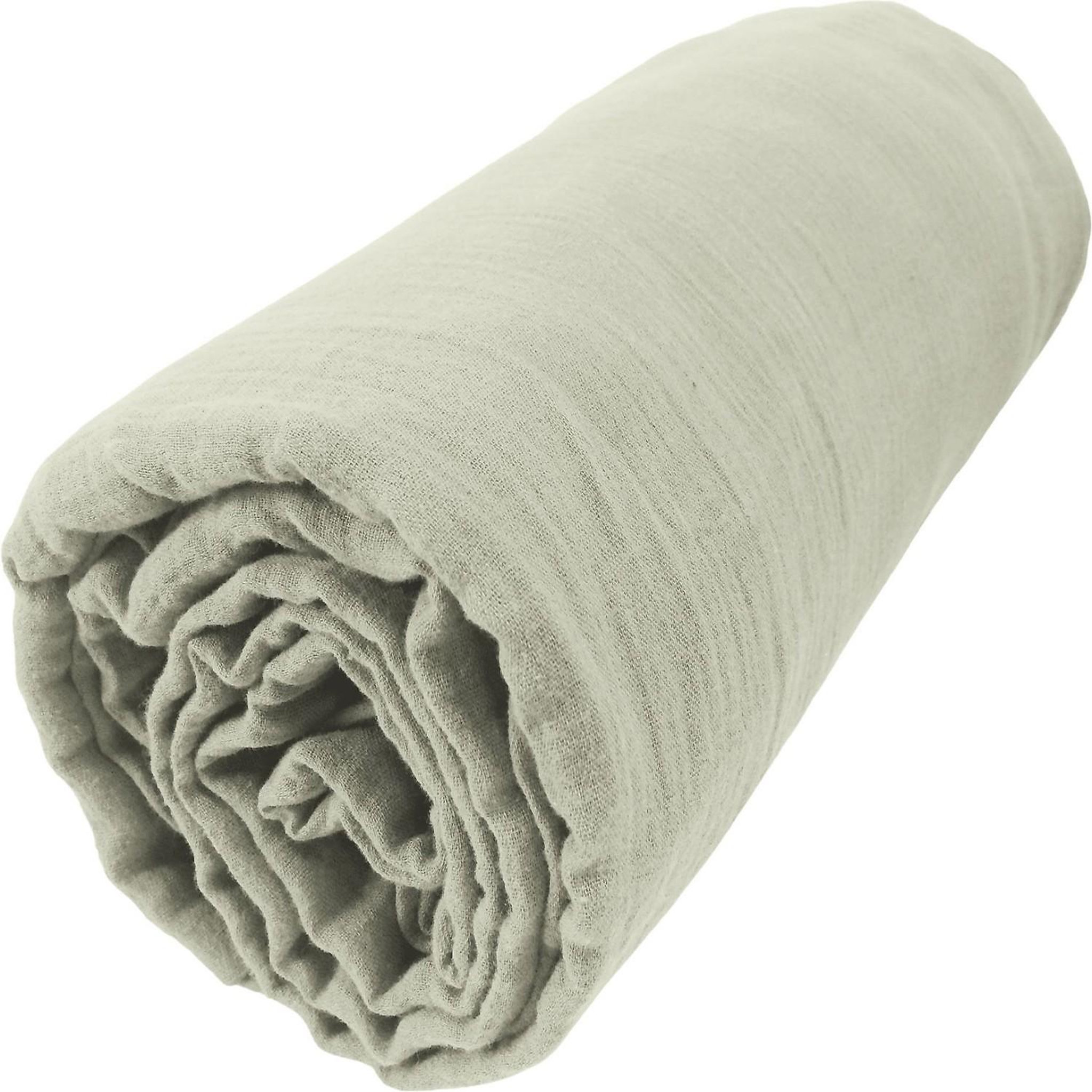 Voir la diapositive 2 : Home collection Drap housse 100% gaze de coton