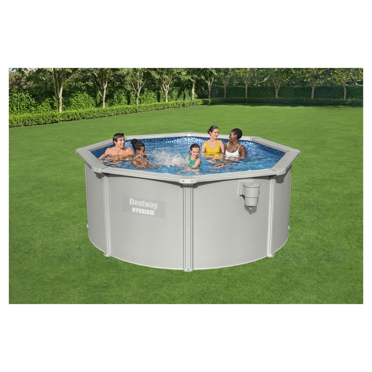 BESTWAY Piscine hors sol acier ronde - 3 x 1,20 m -  HYDRIUM