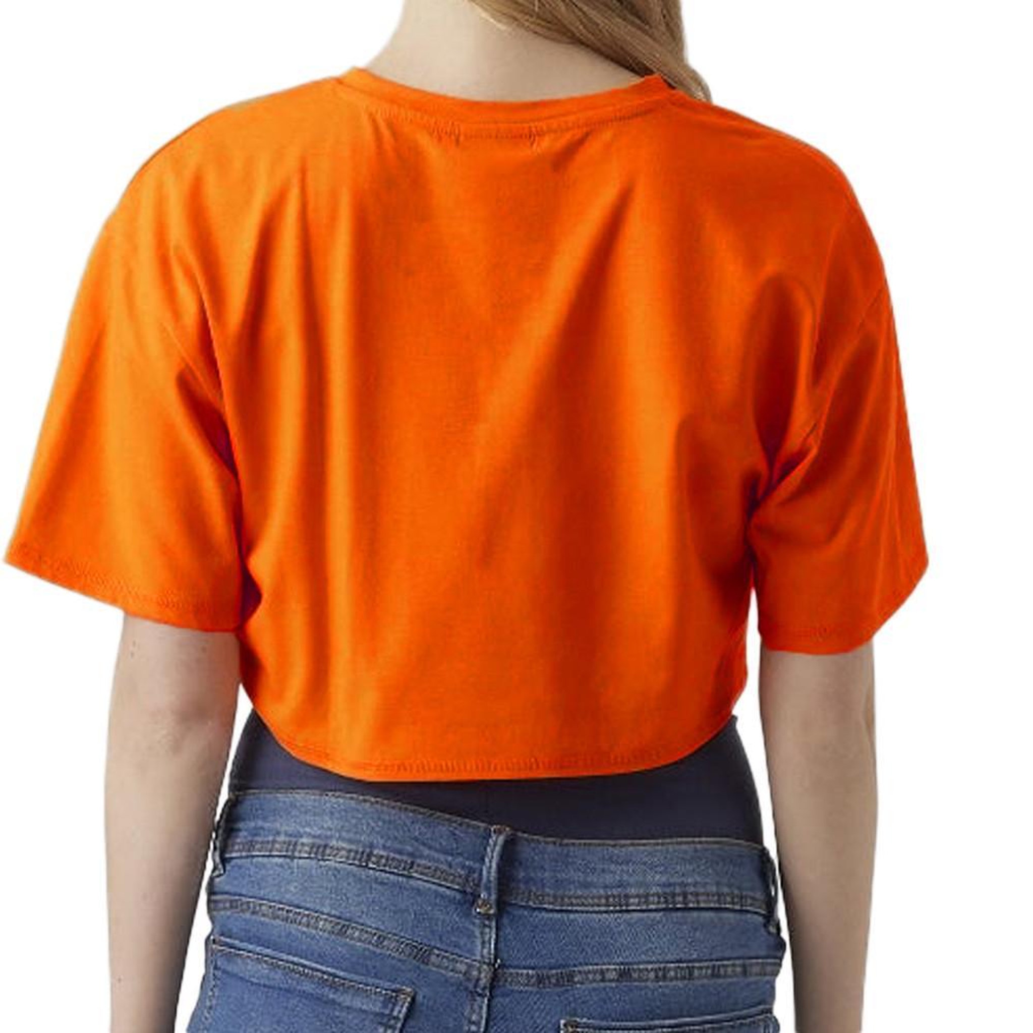 Voir la diapositive 2 : MAMALICIOUS T-Shirt Orange Mamalicious Lkay Cropped