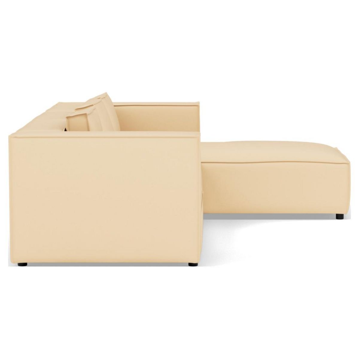 LISA DESIGN Stella - canapé d'angle droit 4 places en simili