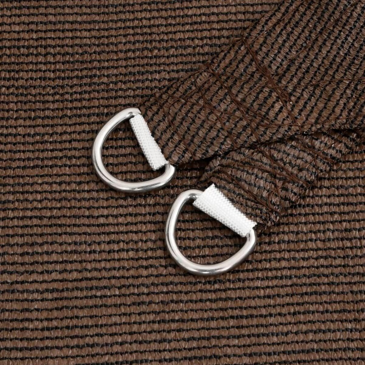 VIDAXL Voile d'ombrage 160 g/m^2 Marron 2,5x2,5 m PEHD