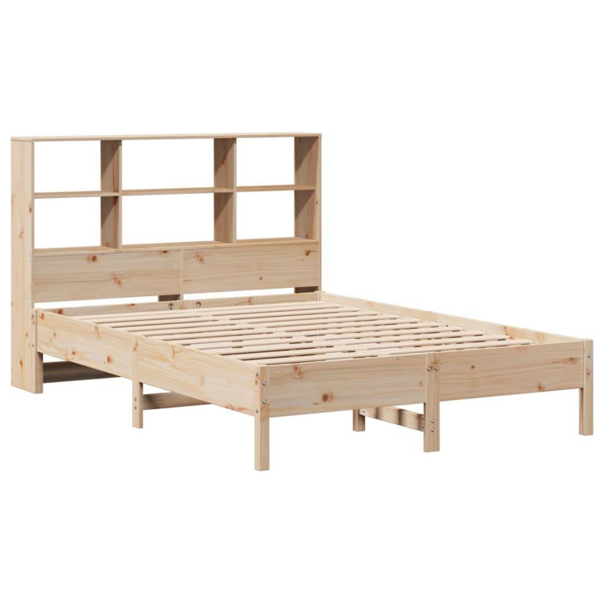 VIDAXL Lit bibliotheque sans matelas 160x200 cm bois massif de pin