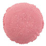 Voir la diapositive 1 : Paris Prix Coussin Rond Déco  Dentelle  40cm Rose