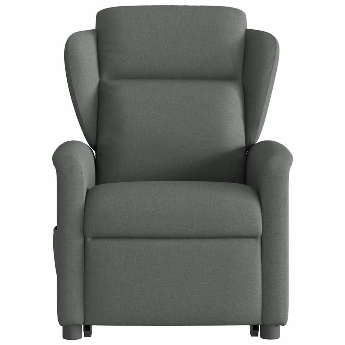 VIDAXL Fauteuil inclinable de massage electrique Gris fonce Tissu