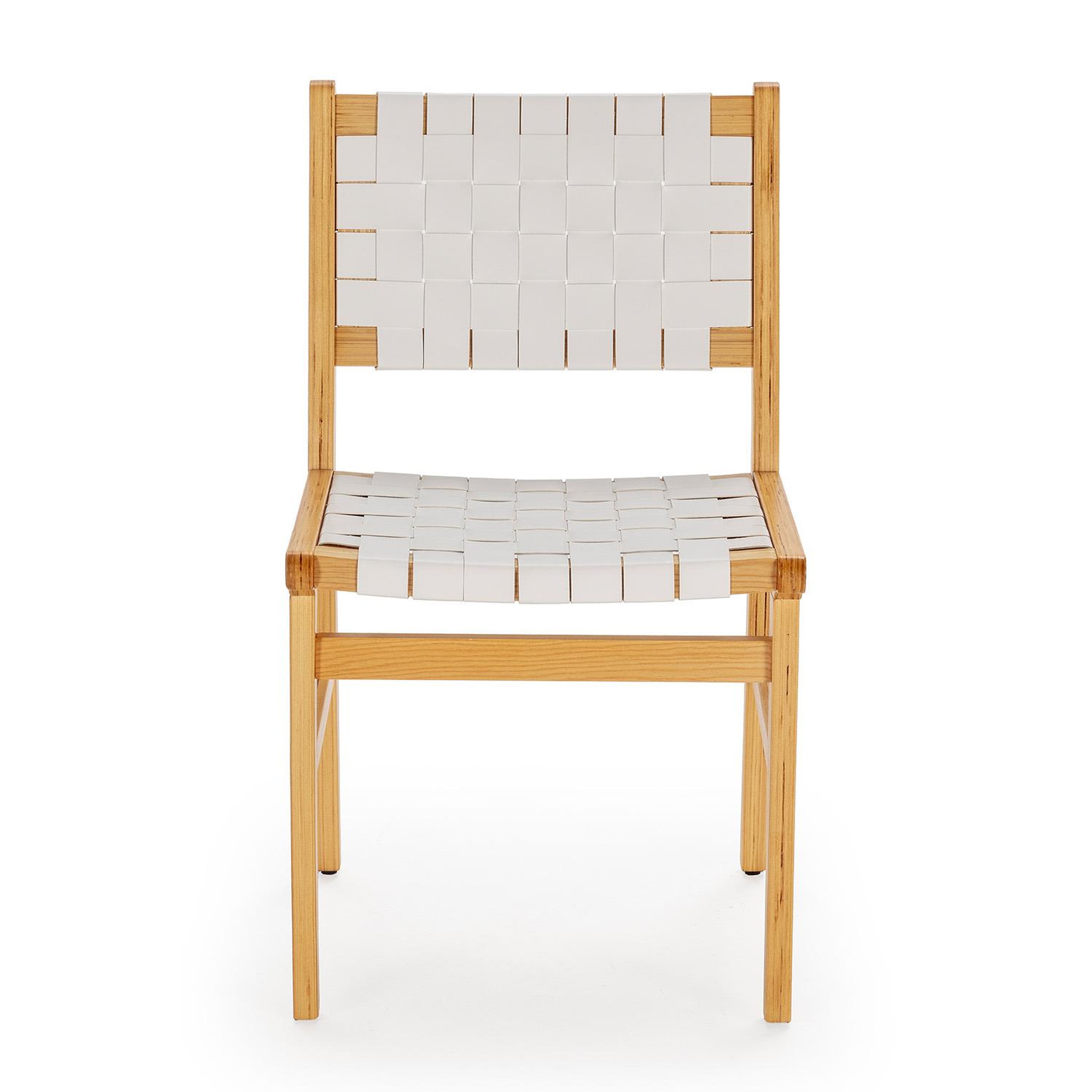 Voir la diapositive 3 : VS VENTA-STOCK Pack de 2 chaises Kurt Blanc en cuir recyclé