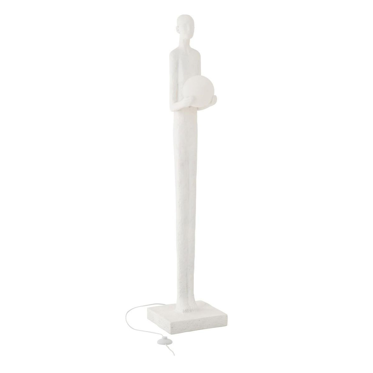 Paris Prix Lampadaire Uni en Résine  Personne  151cm Blanc
