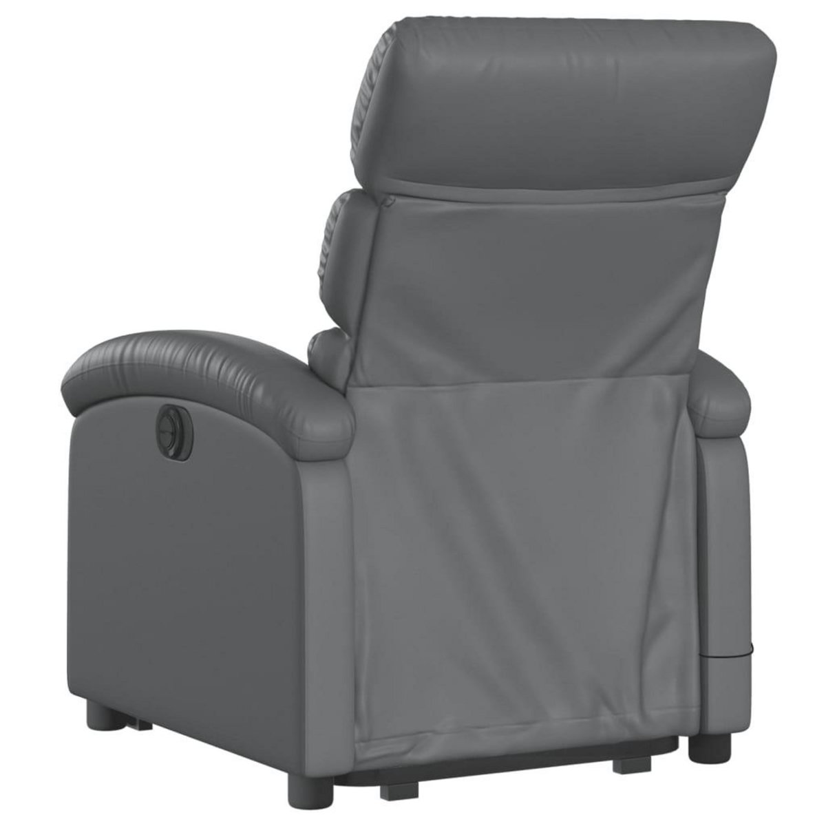 VIDAXL Fauteuil inclinable de massage electrique gris similicuir