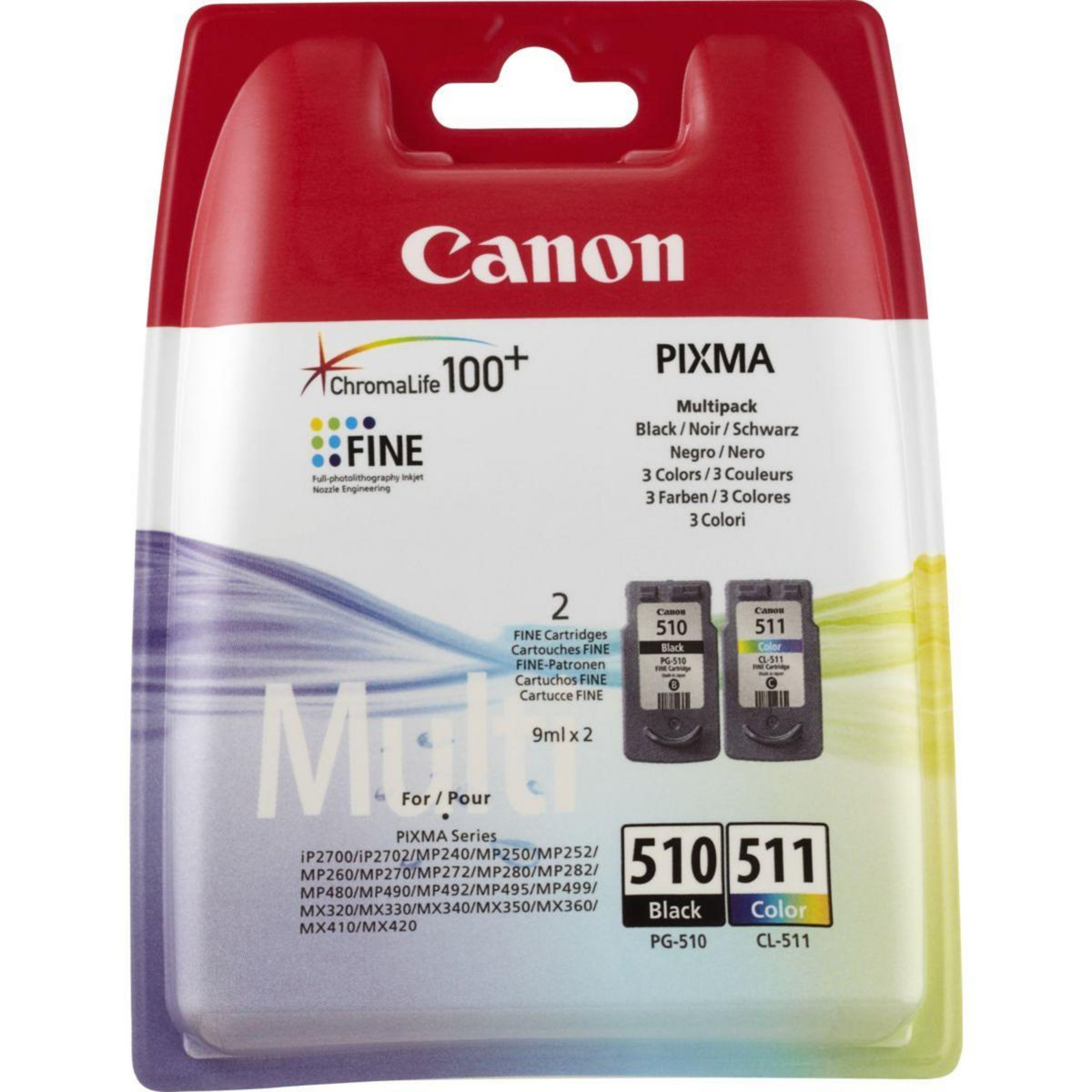 Canon Cartouche d'encre PG-510 N / CL-511 3 Couleurs