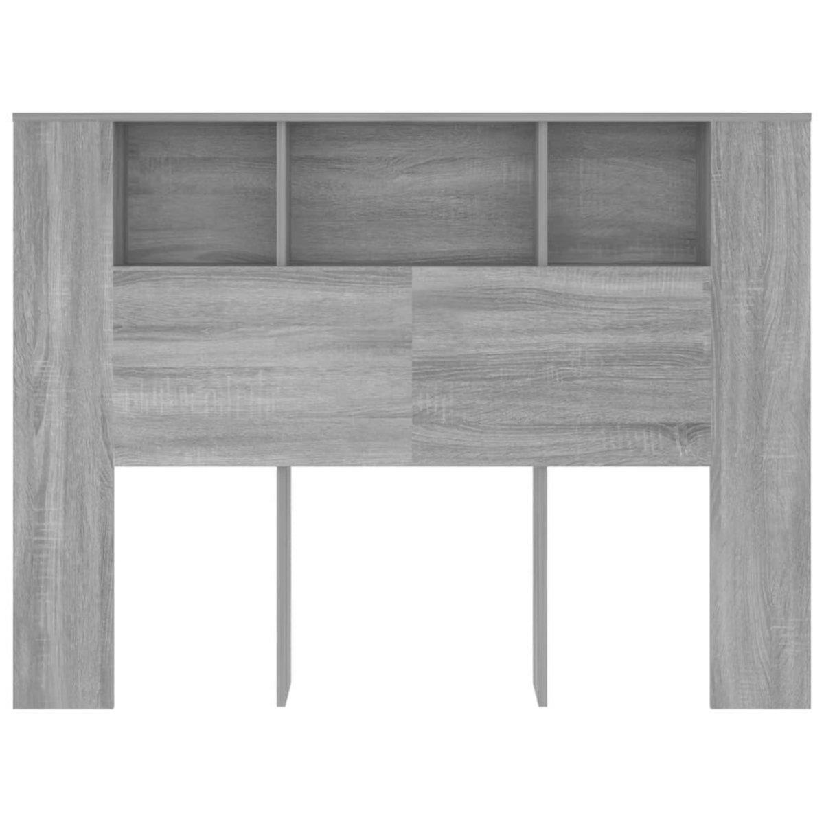 VIDAXL Armoire de tete de lit Sonoma gris 140x18,5x104,5 cm