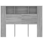 Voir la diapositive 3 : VIDAXL Armoire de tete de lit Sonoma gris 140x18,5x104,5 cm
