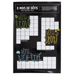 Paris Prix Carte à Gratter  2 Mois de Défis  40x60cm Noir