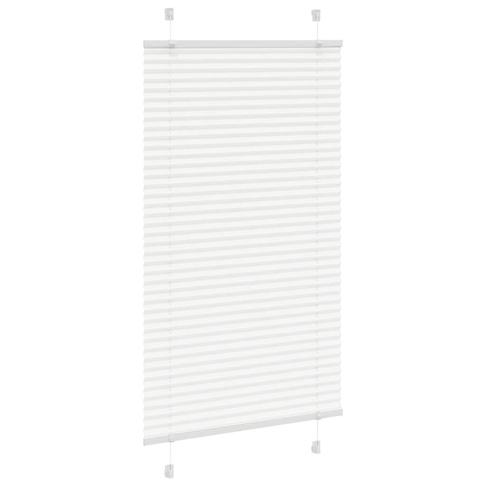 Voir la diapositive 3 : VIDAXL Store plisse blanc 80x150 cm largeur du tissu 79,4 cm polyester