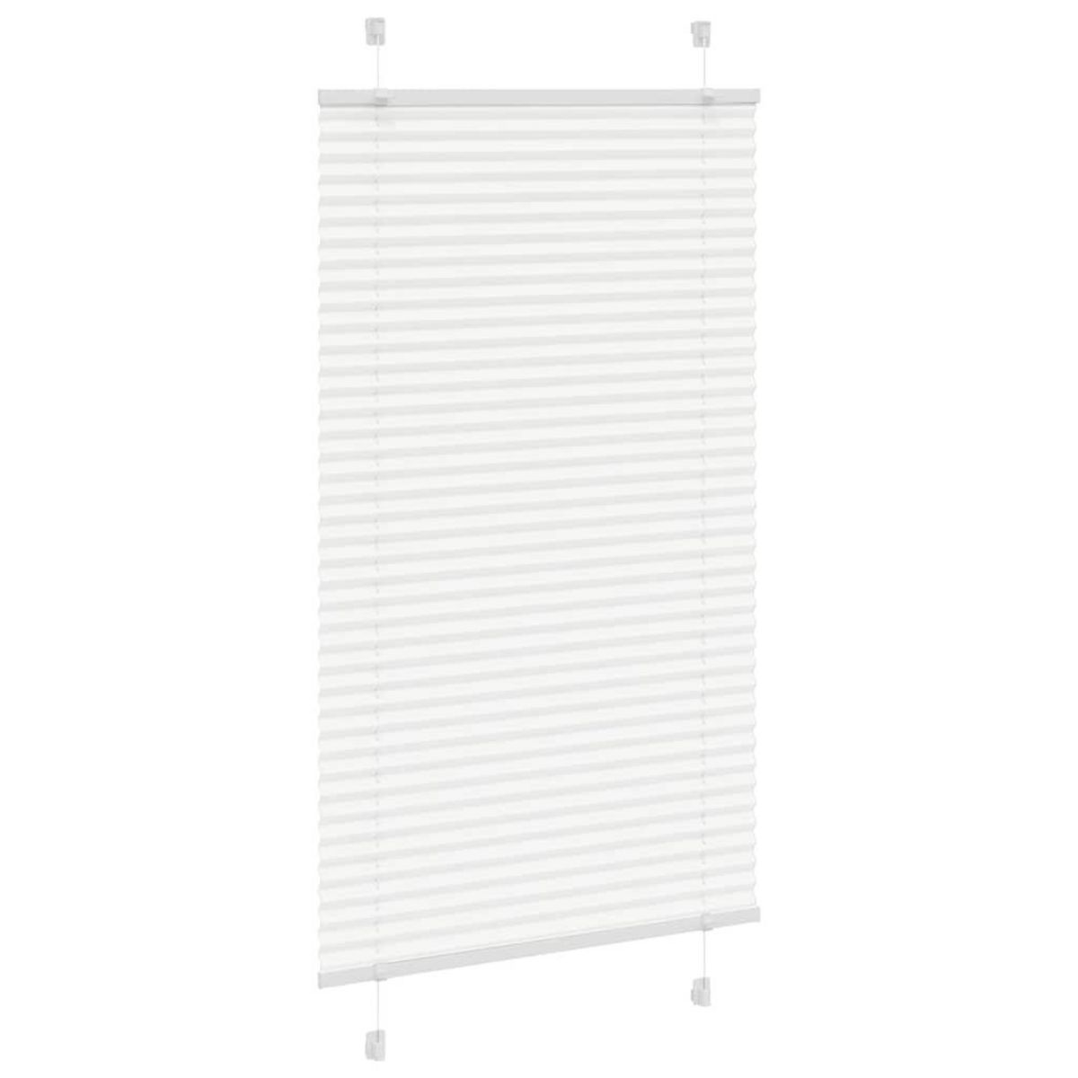 VIDAXL Store plisse blanc 80x150 cm largeur du tissu 79,4 cm polyester