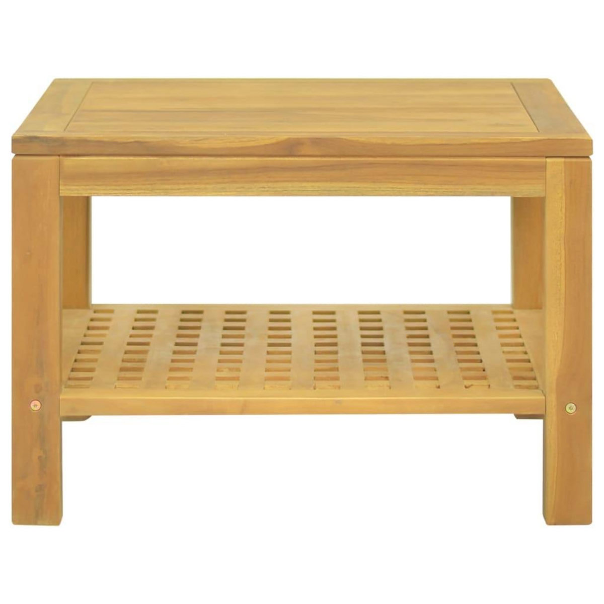VIDAXL Table basse 60x60x40 cm Bois massif de teck