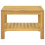 Voir la diapositive 2 : VIDAXL Table basse 60x60x40 cm Bois massif de teck