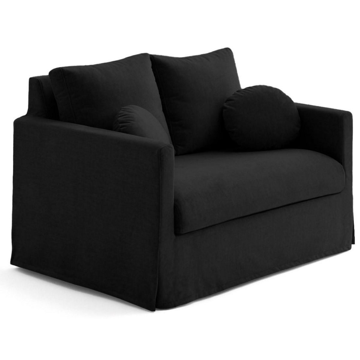 LISA DESIGN Serena - canapé droit déhoussable 2 places en velours