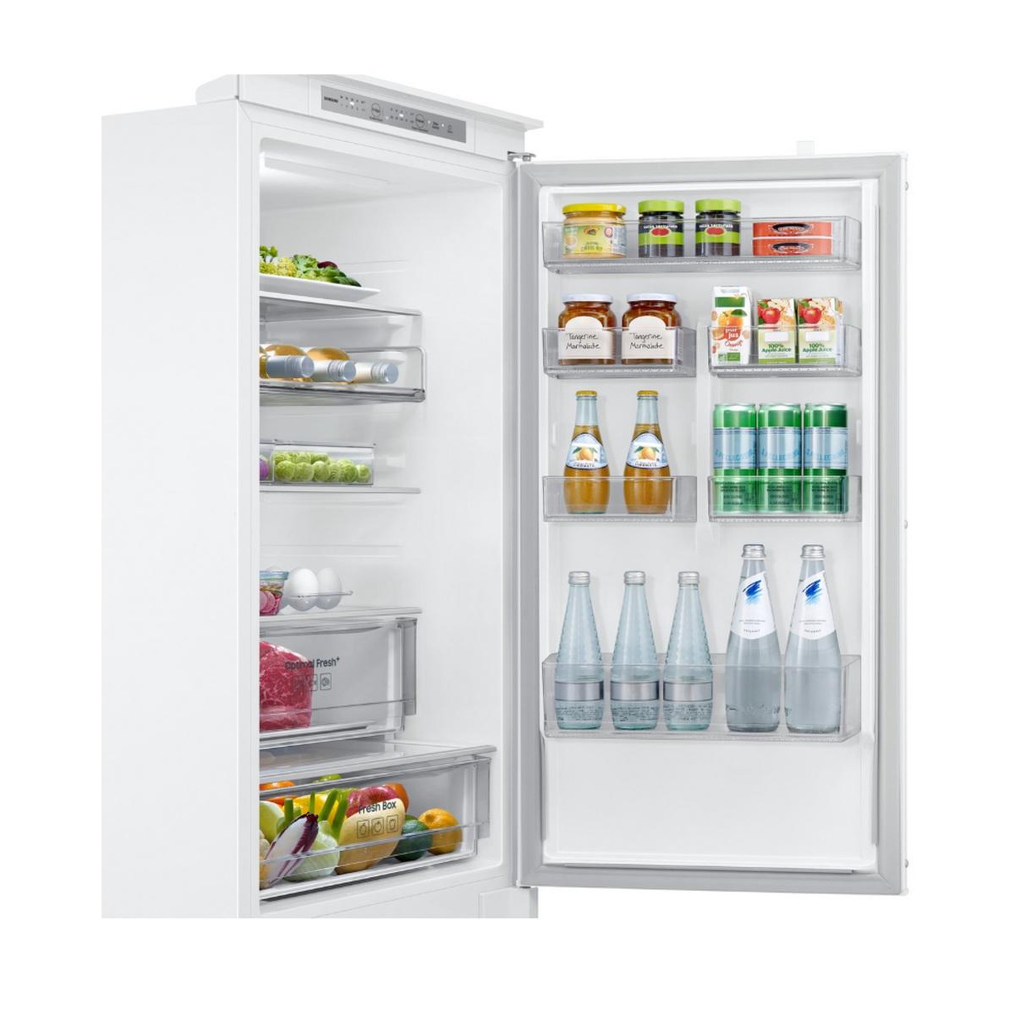 Voir la diapositive 6 : Samsung Réfrigérateur combiné intégrable à glissières 267l - brb80f26ces0