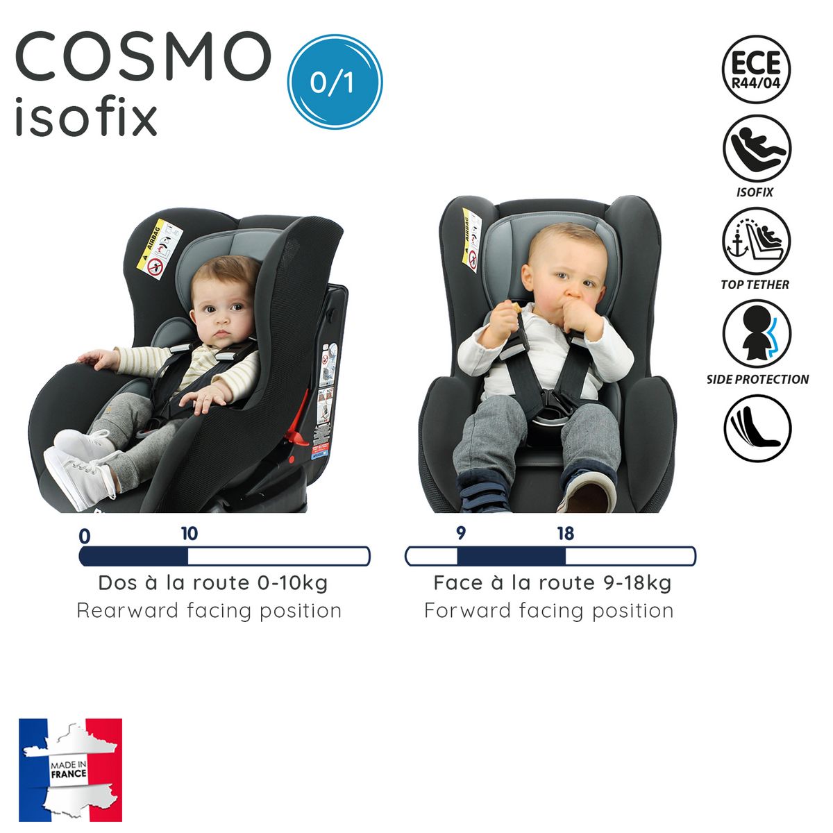 NANIA Siège auto isofix groupe 0/1 Cosmo Luxe